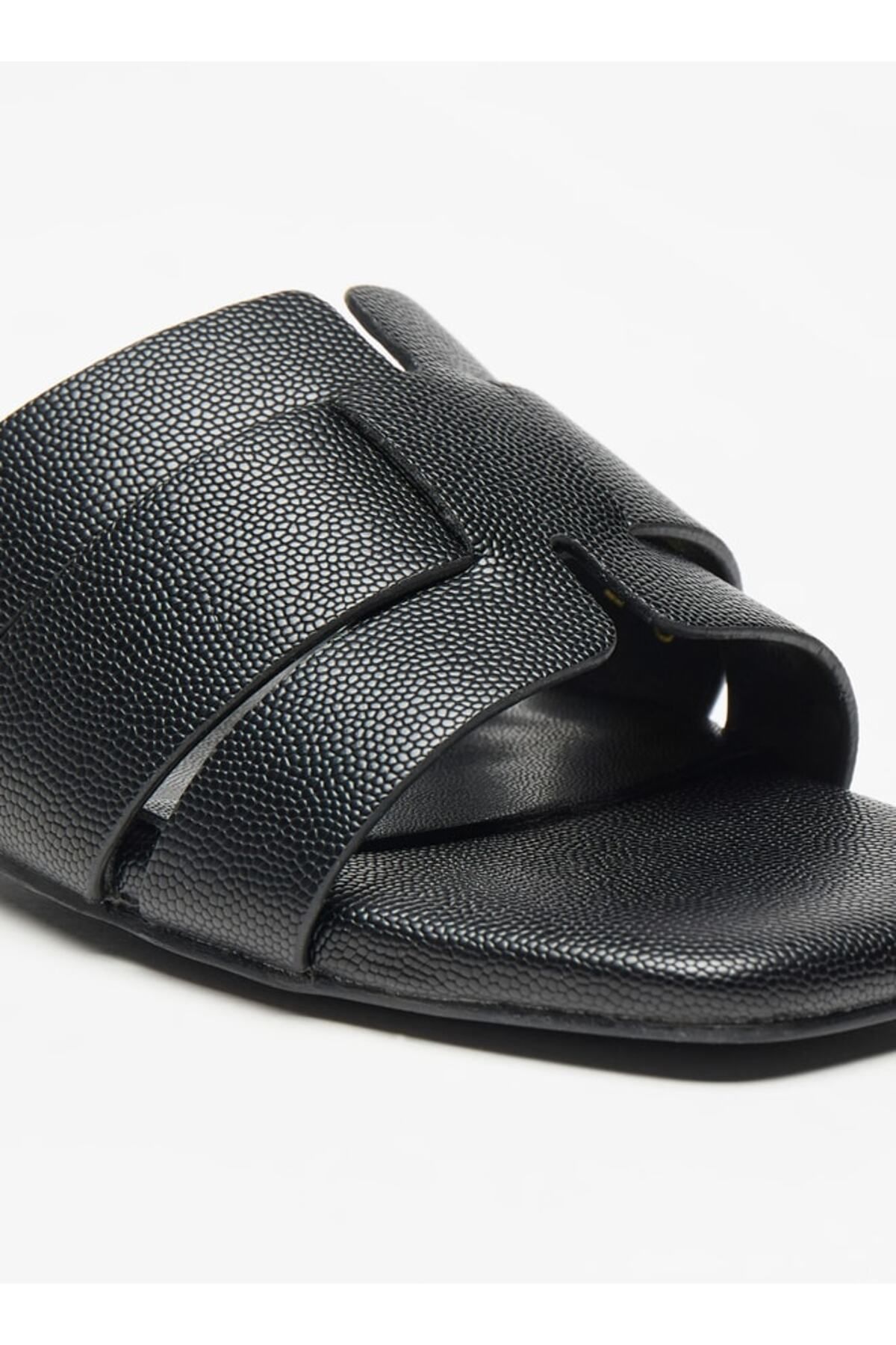 Flora Bella by Shoexpress-Flora Bella Solid Slip-On Sandals with Block Heels 5