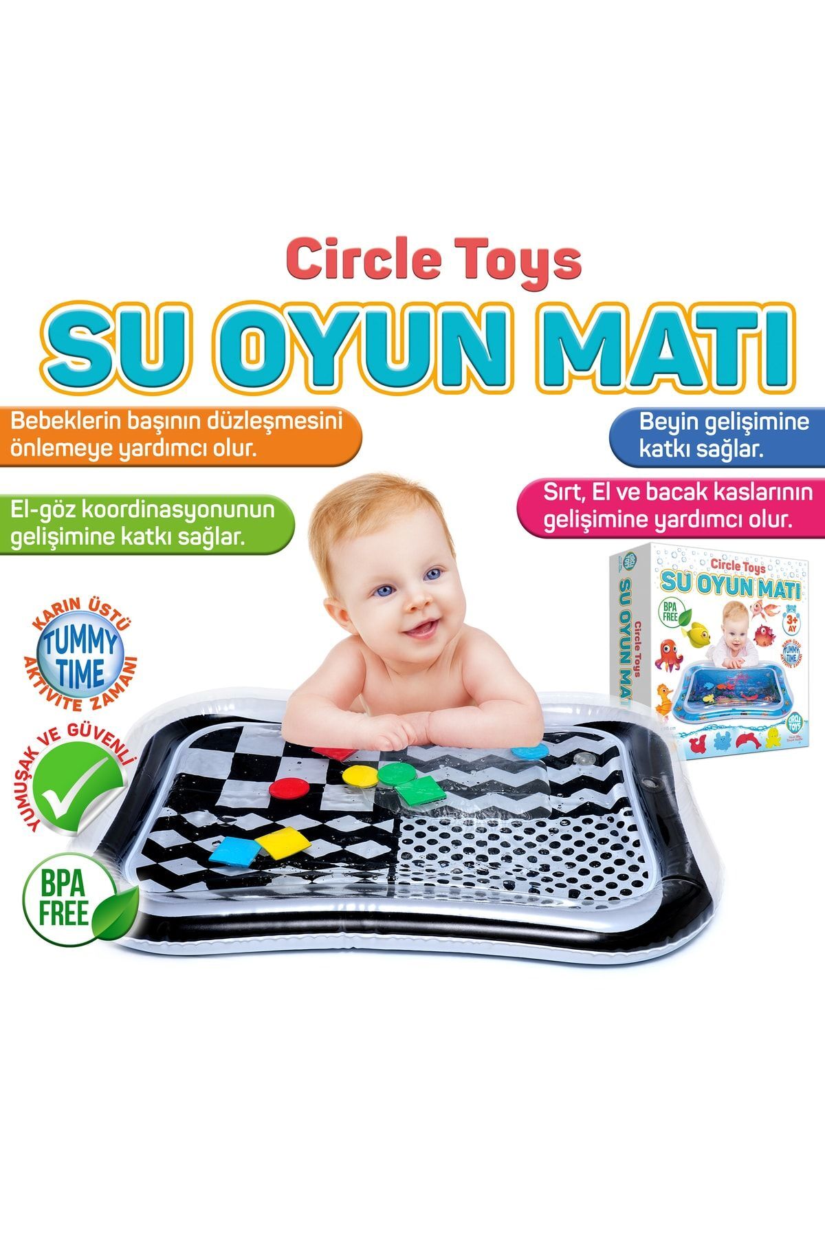 Circle Toys Bebek Su Matı - Tummy Time Aktivite Oyunu fotoğrafı 4 (önizleme)