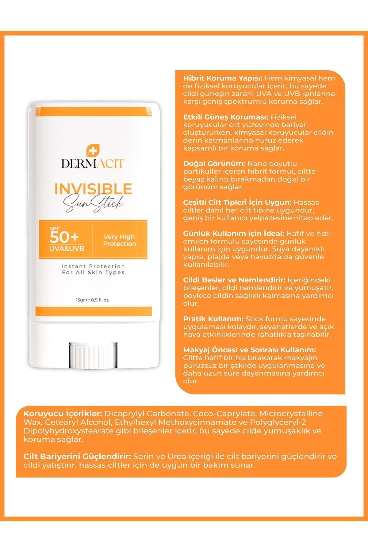 ست ضد آفتاب   DERMACIT | DRMCT0006 اورجینال - تصویر 3