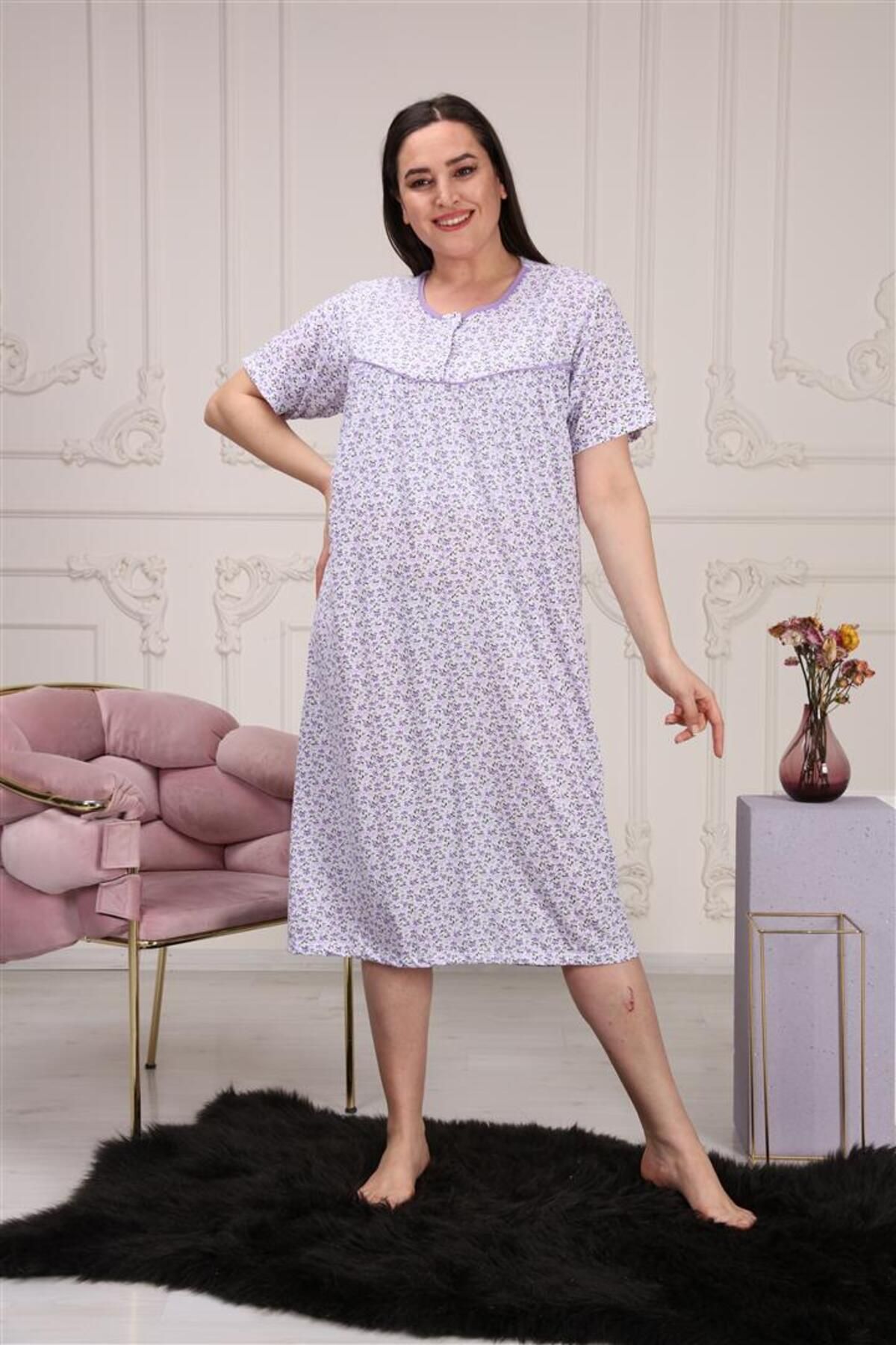 SEVA Anne, Hastane Geceliği Kısakol Battal Rahat Kalıp 2 Düğmeli