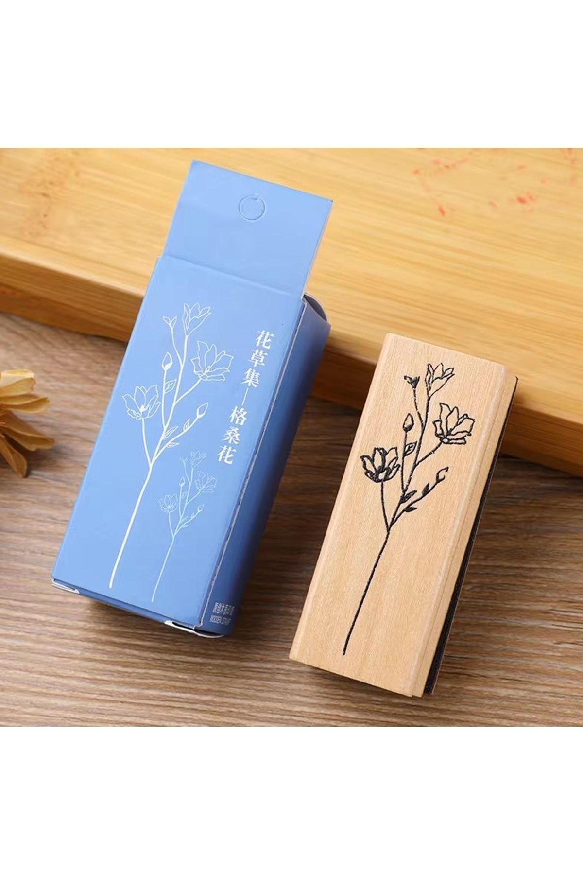 SF SCRAPBOOK KIRTASİYE Scrapbook, Scrapbooking Vintage Wooden Stamp - Tahta Baskı Mühür, Damga / 4