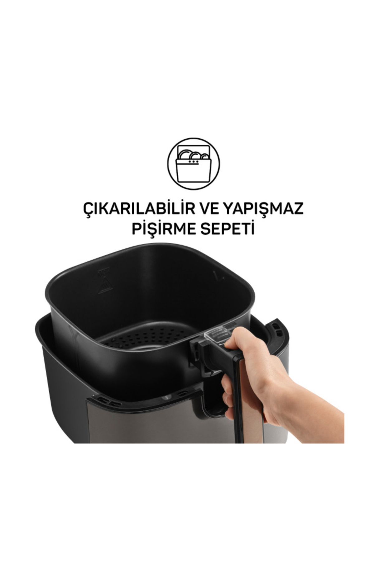 Arzum Siyah 1750 W Airtasty XL Air Fryer Sıcak Hava Fritözü