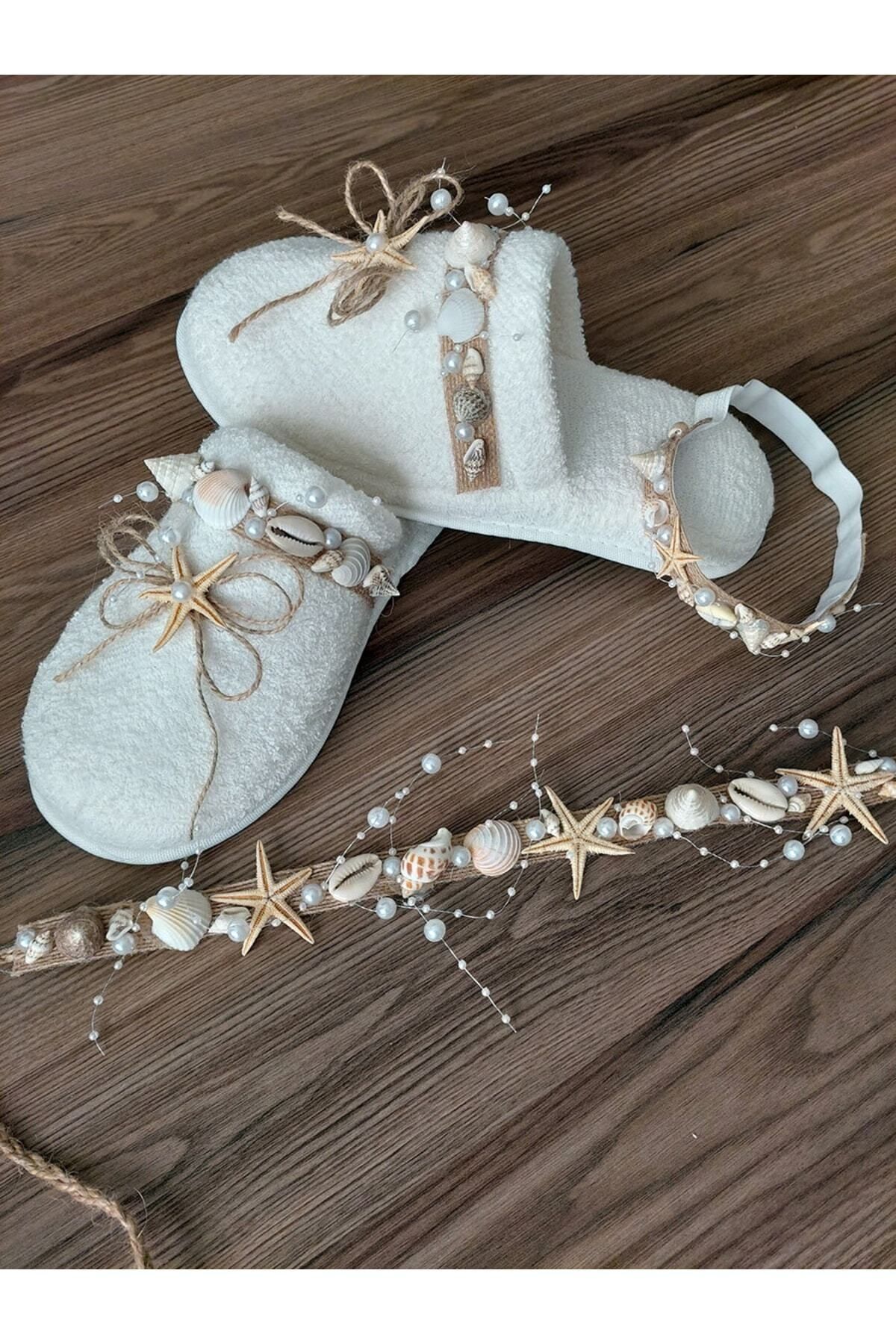 htk butik Anne Bebek Seti Lohusa Seti Lohusa Terlik Lohusa Tacı Bebek Tacı fotoğrafı 7 (önizleme)