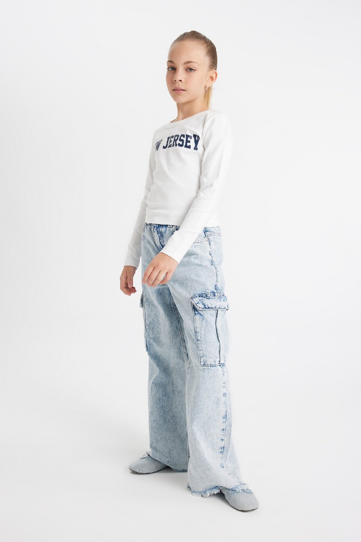 تی شرت دخترانه دفاکتو | C7465A824AU Defacto - Image 2