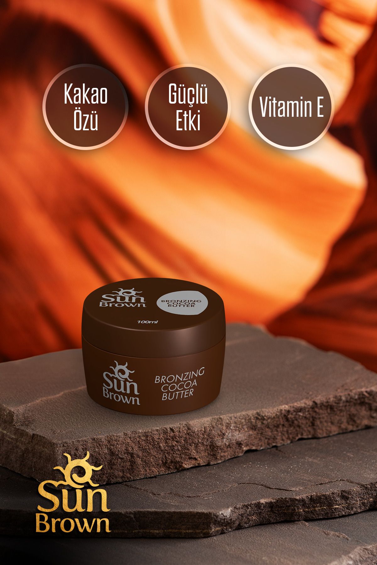 کرم کاکائو برنزینگ 100 گرم Sun Brown