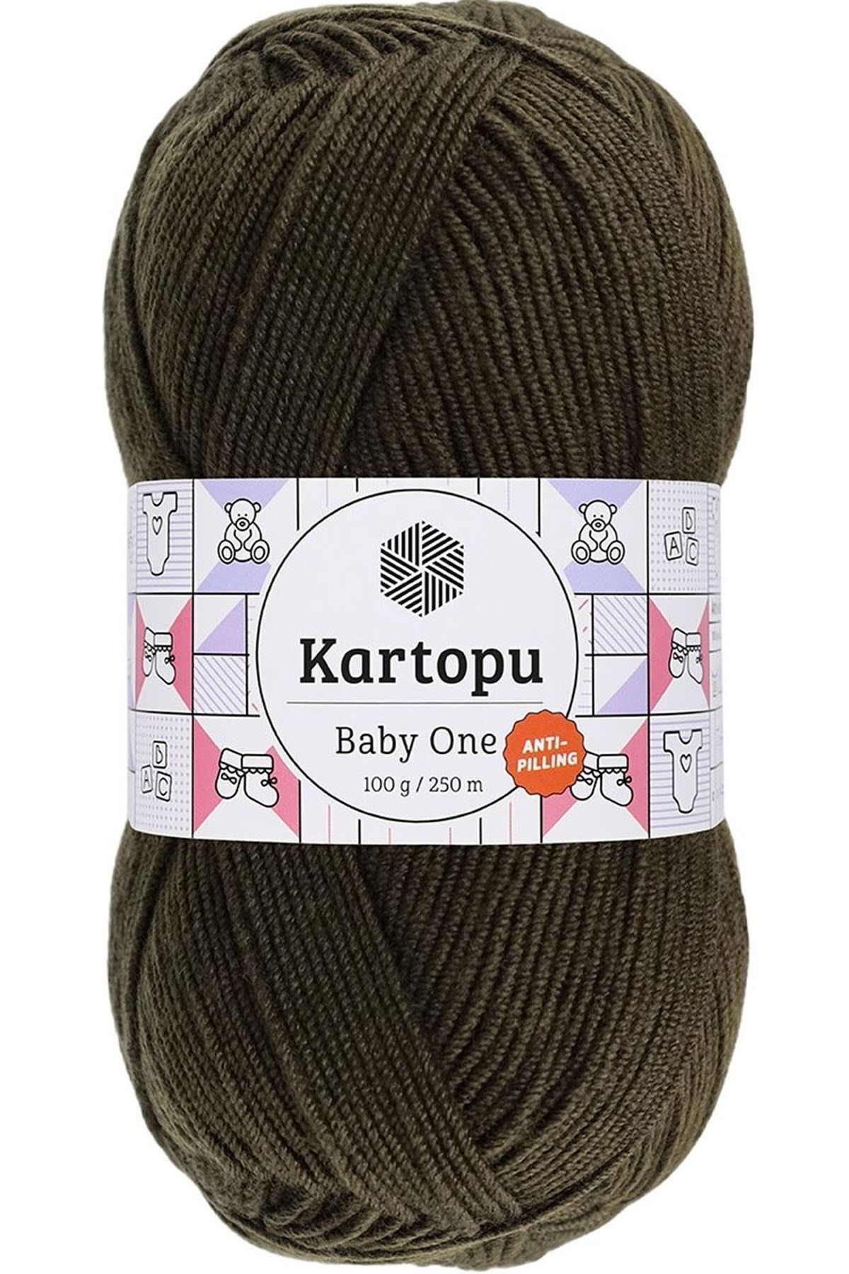 Baby One Non-Pilling Baby Wool Khaki K478