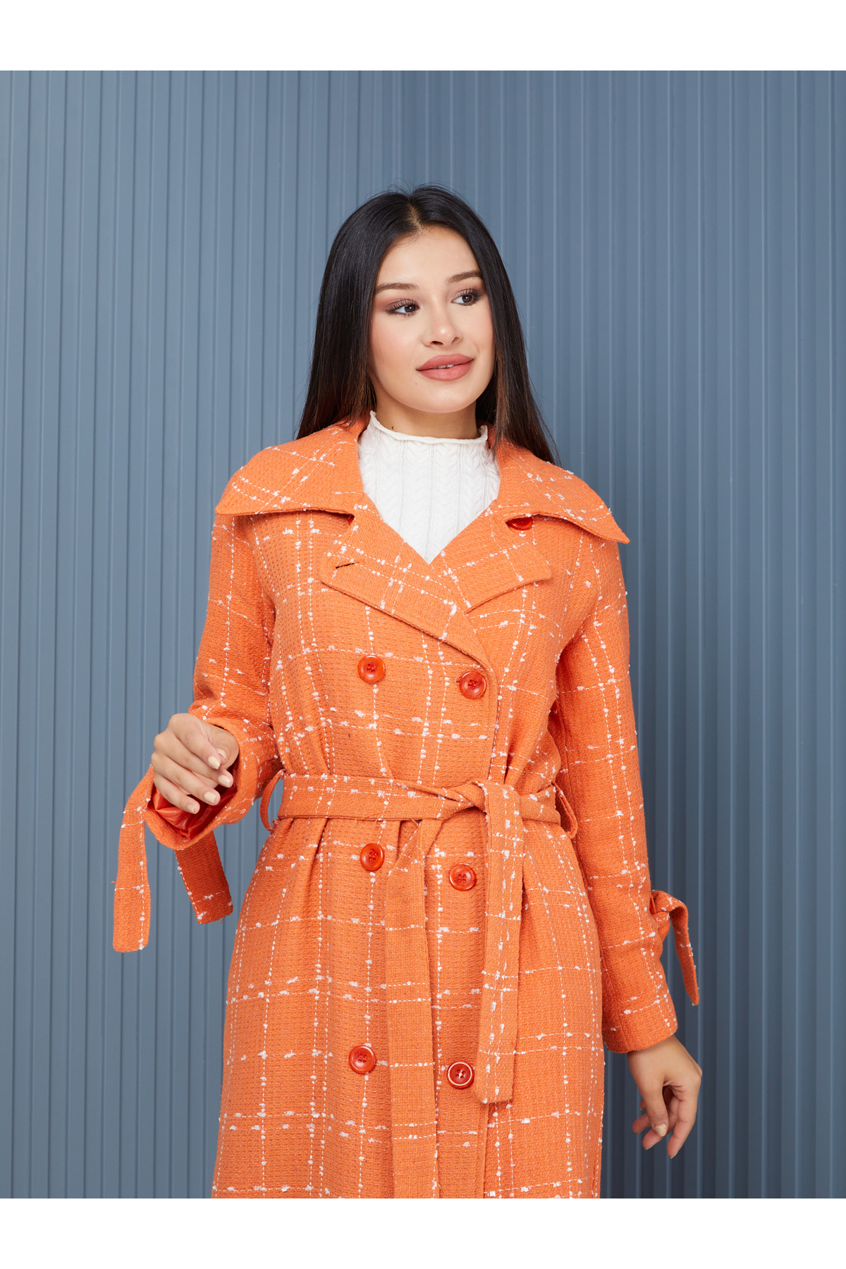 Heggo  Palto Kaban Oversize - Görsel 7