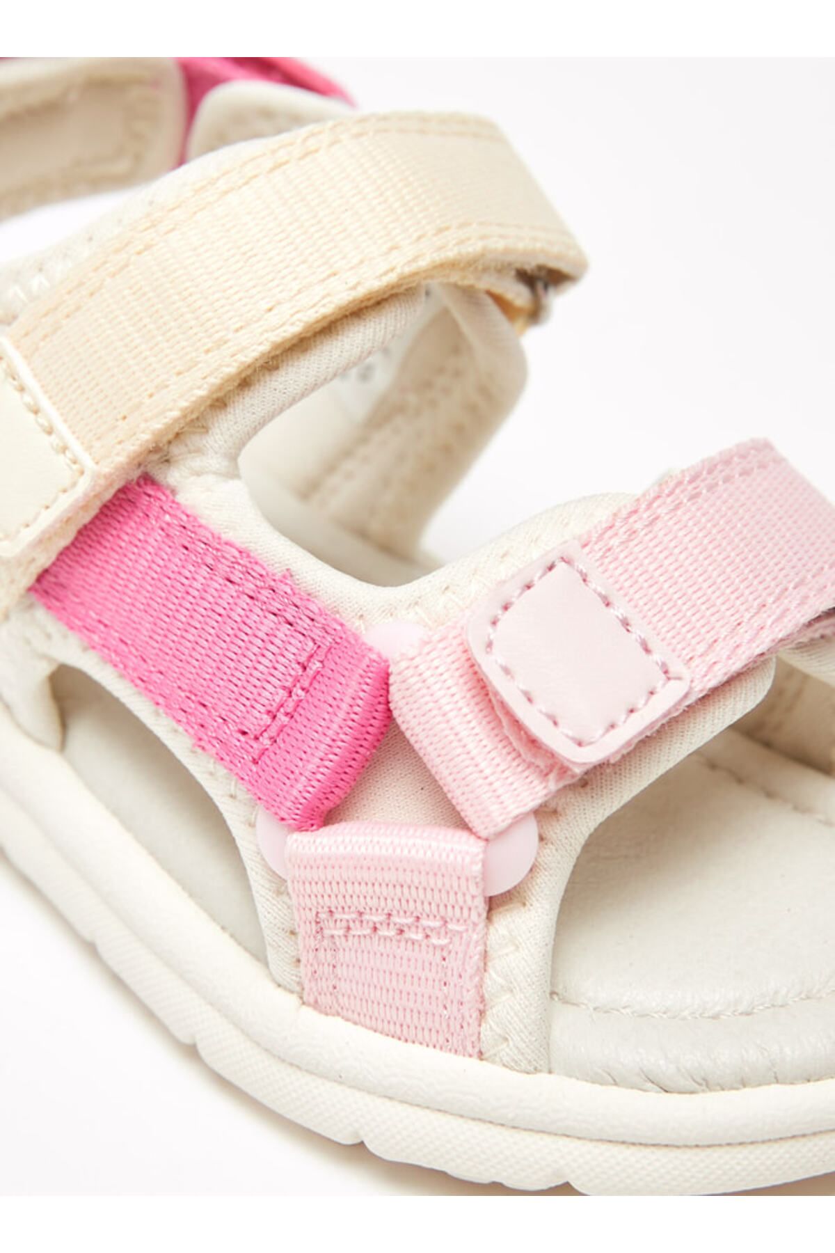 Barefeet-Panelled Flat Sandals with Hook and Loop Closure 5