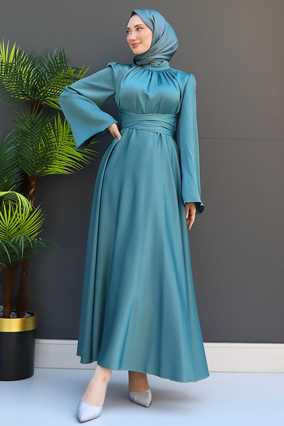 Nazli Modest Dress Mint