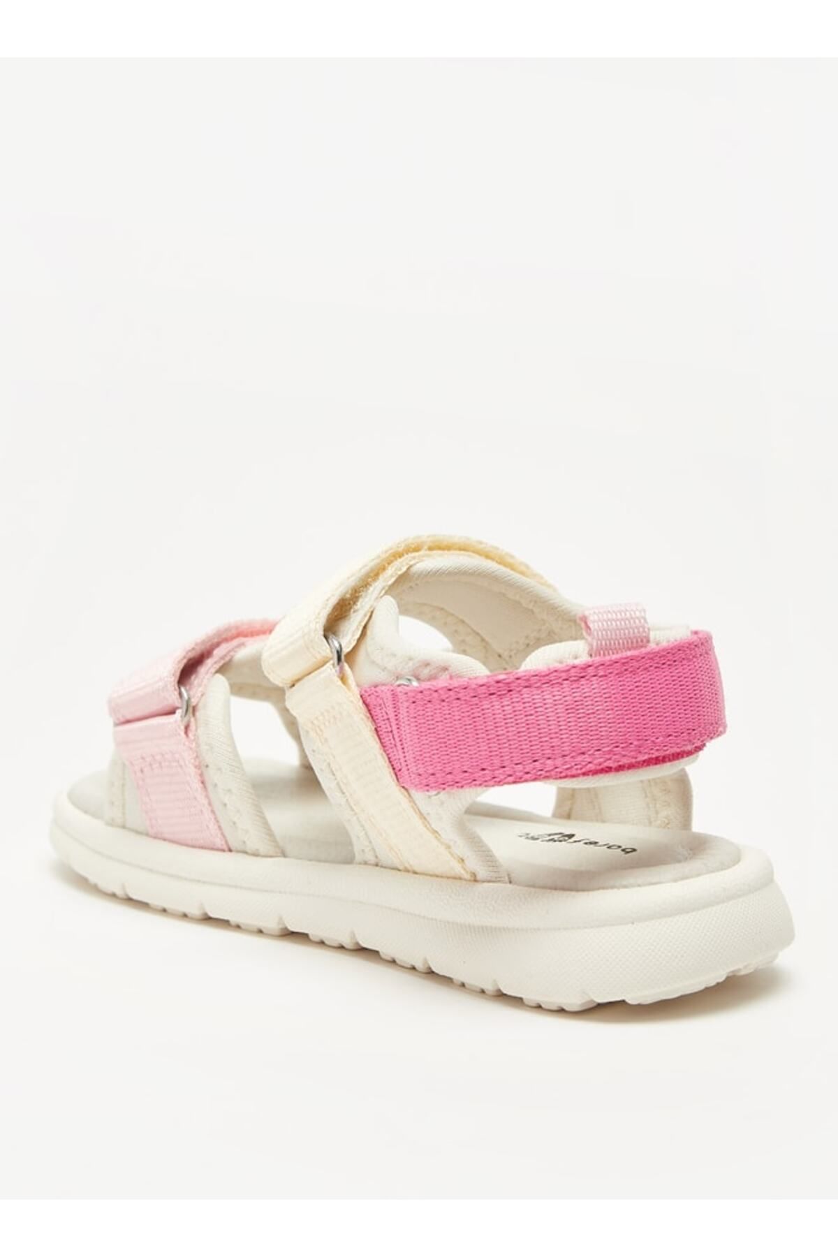 Barefeet-Panelled Flat Sandals with Hook and Loop Closure 2