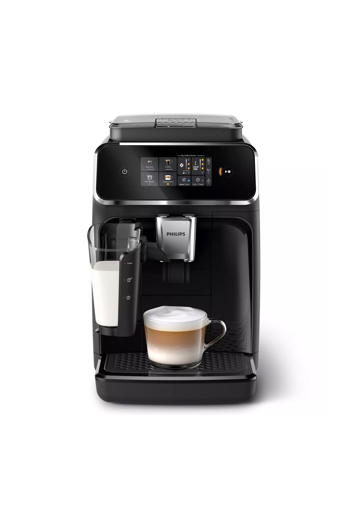 Yumuşak Süt Köpüğü Özellikli Otomatik Siyah Espresso Makinası 2
