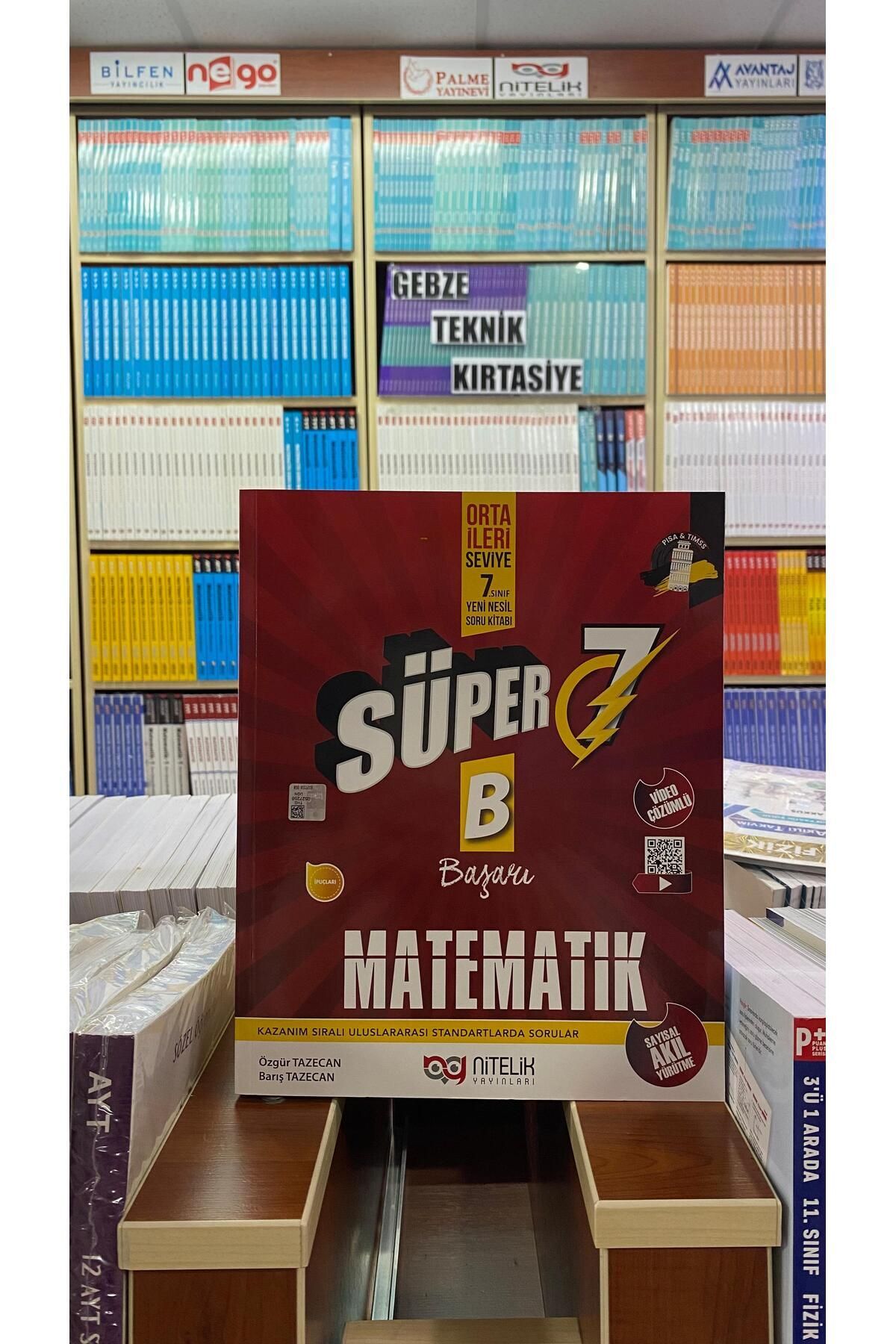 Nitelik Yayınları 7.Sınıf Matematik Süper B Soru Bankası Orta