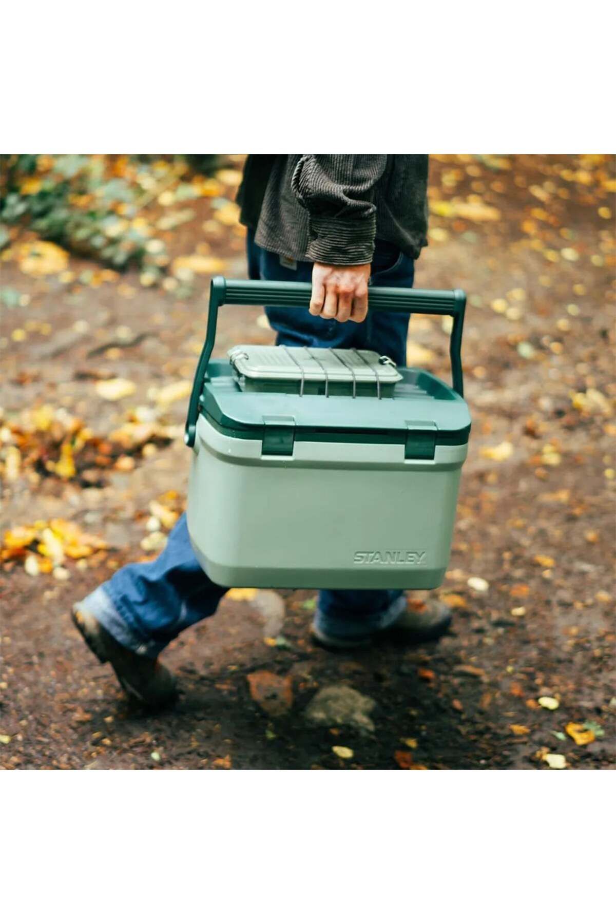 فلاسک سبز کمپینگ خنک کننده قابل حمل ماجراجویی 15 lt Stanley