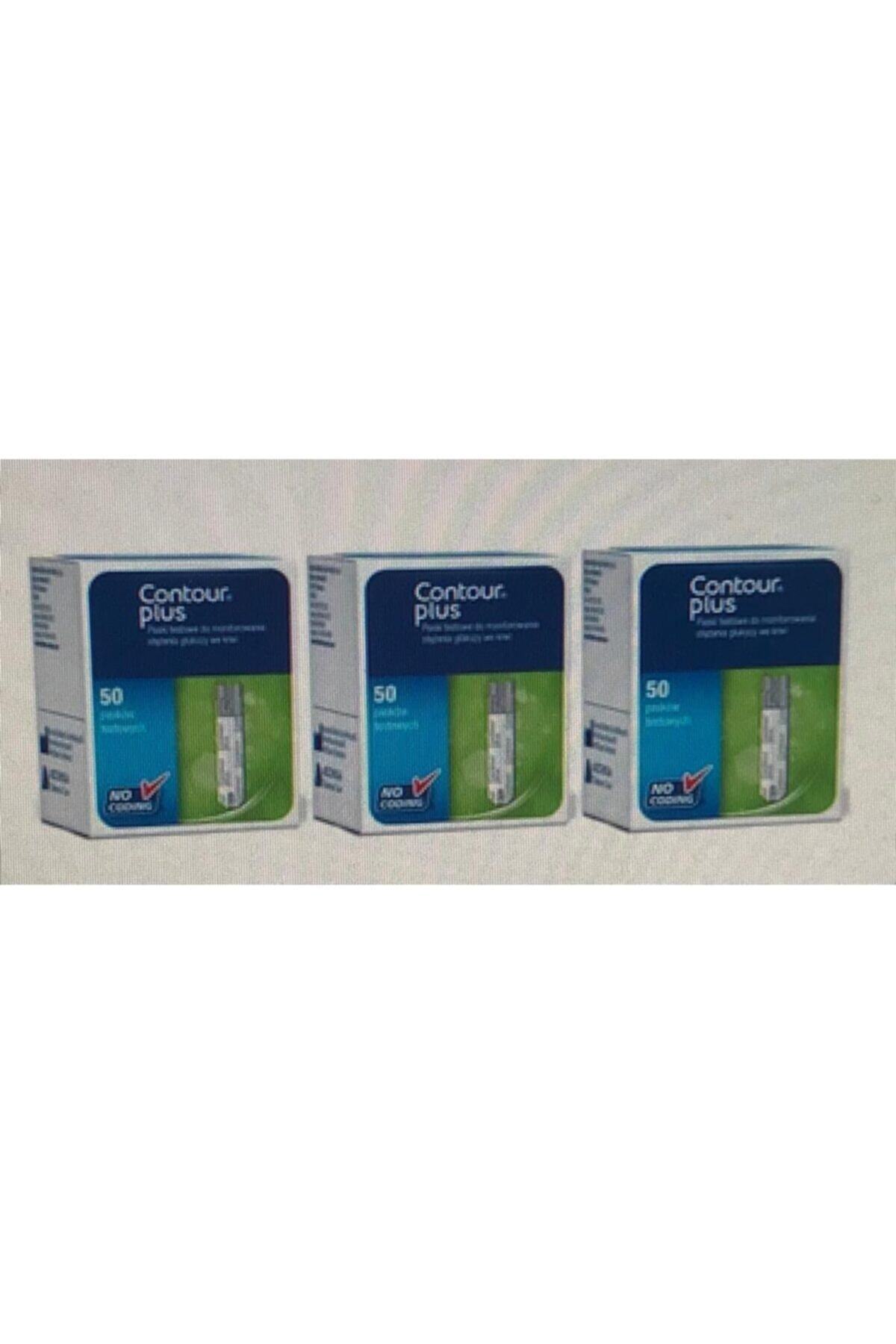 Bayer Contour Plus Kan Şekeri Test Stribi 3 Paket 150 Adet