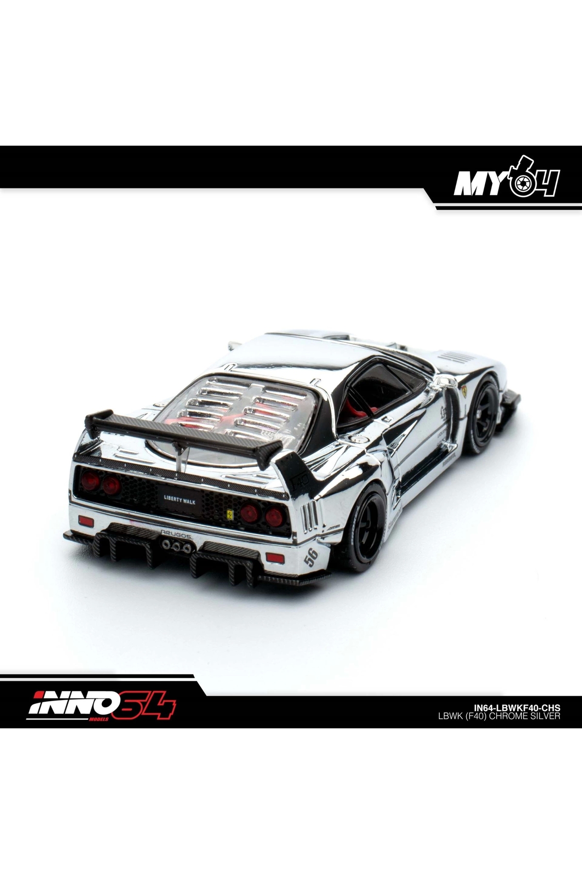 Inno 64 Models Inno 1/64 Lbwk (F40) Chrome Silver - Fiyatı, Yorumları