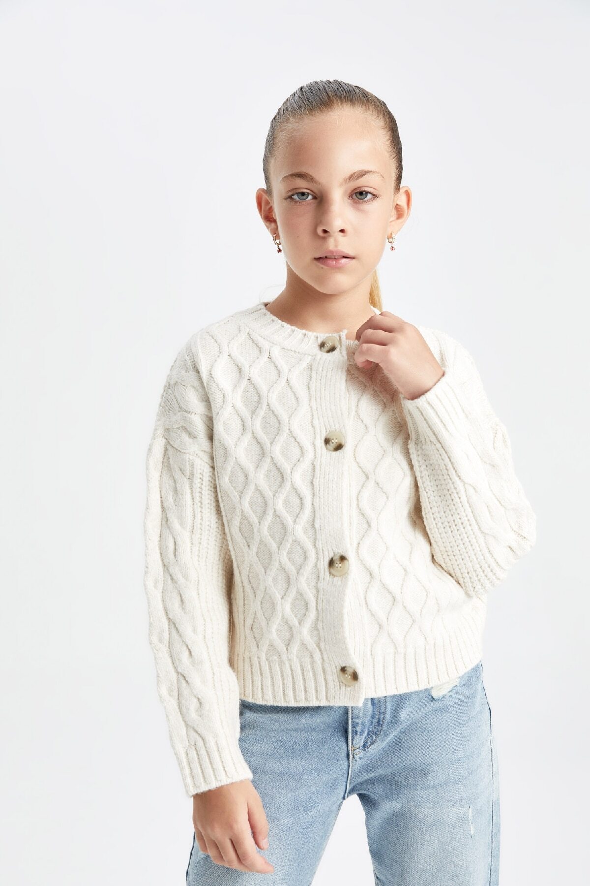 ژاکت دخترانه دفاکتو | C6937A824AU Defacto - Image 4