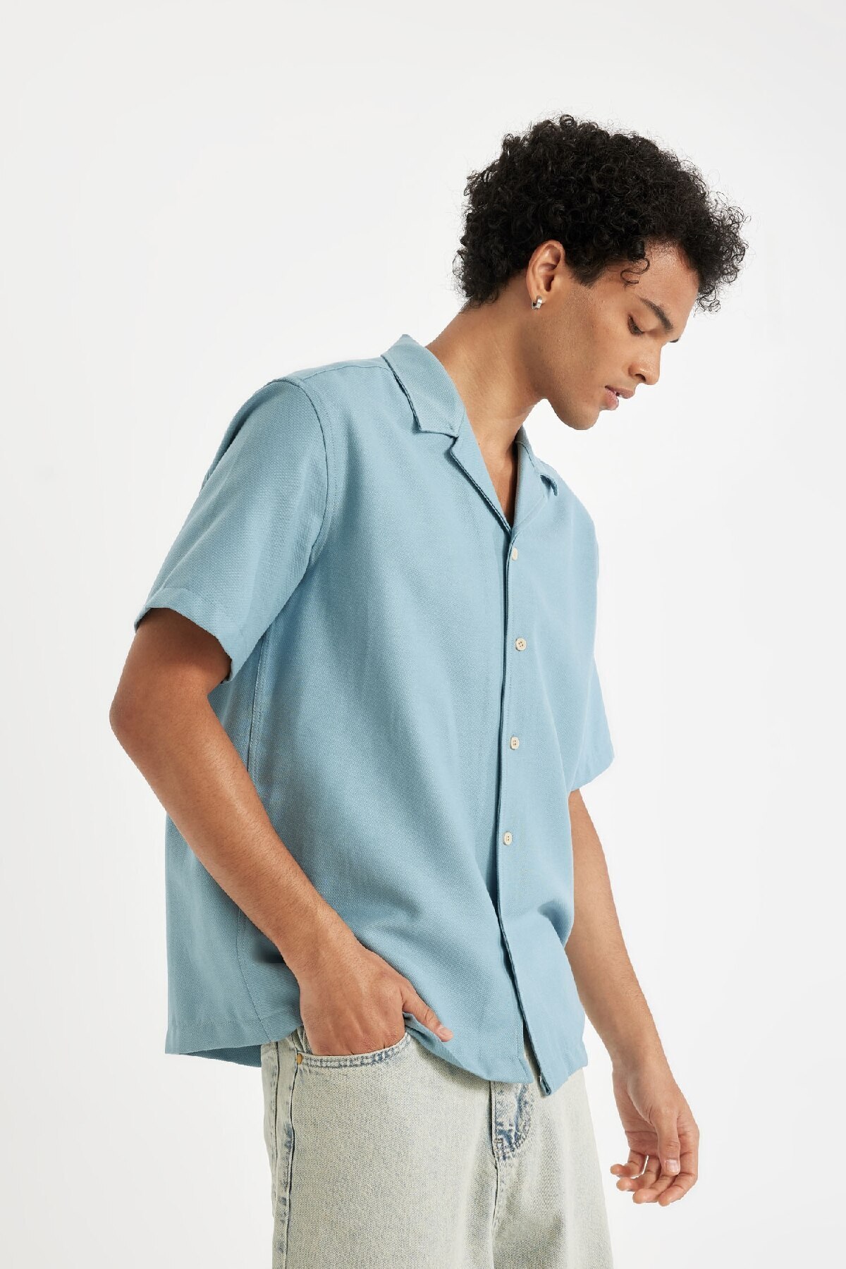 پیراهن مردانه دفاکتو | D8326AX24HS Defacto - Image 3