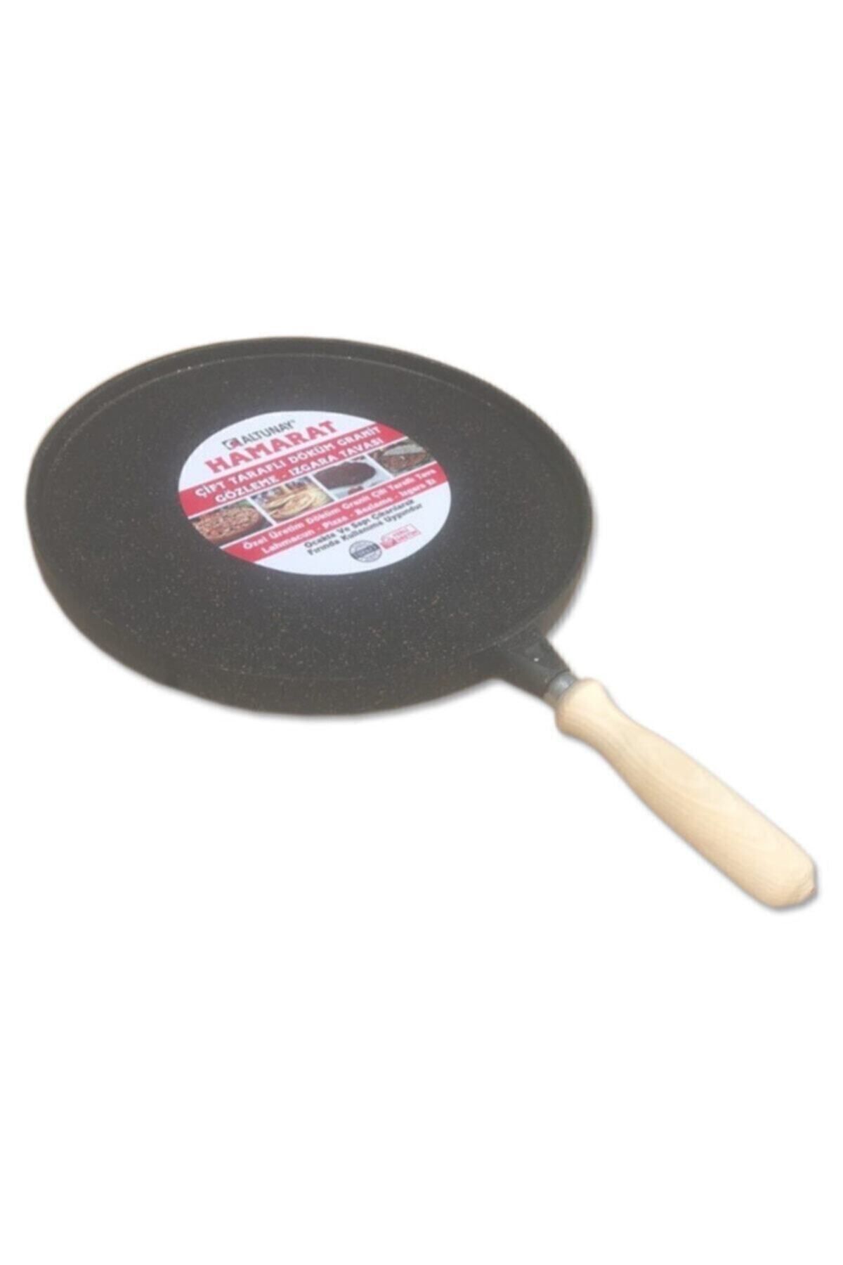 Hamarat Çift Taraflı Döküm Granit Gözleme-ızgara Tavası