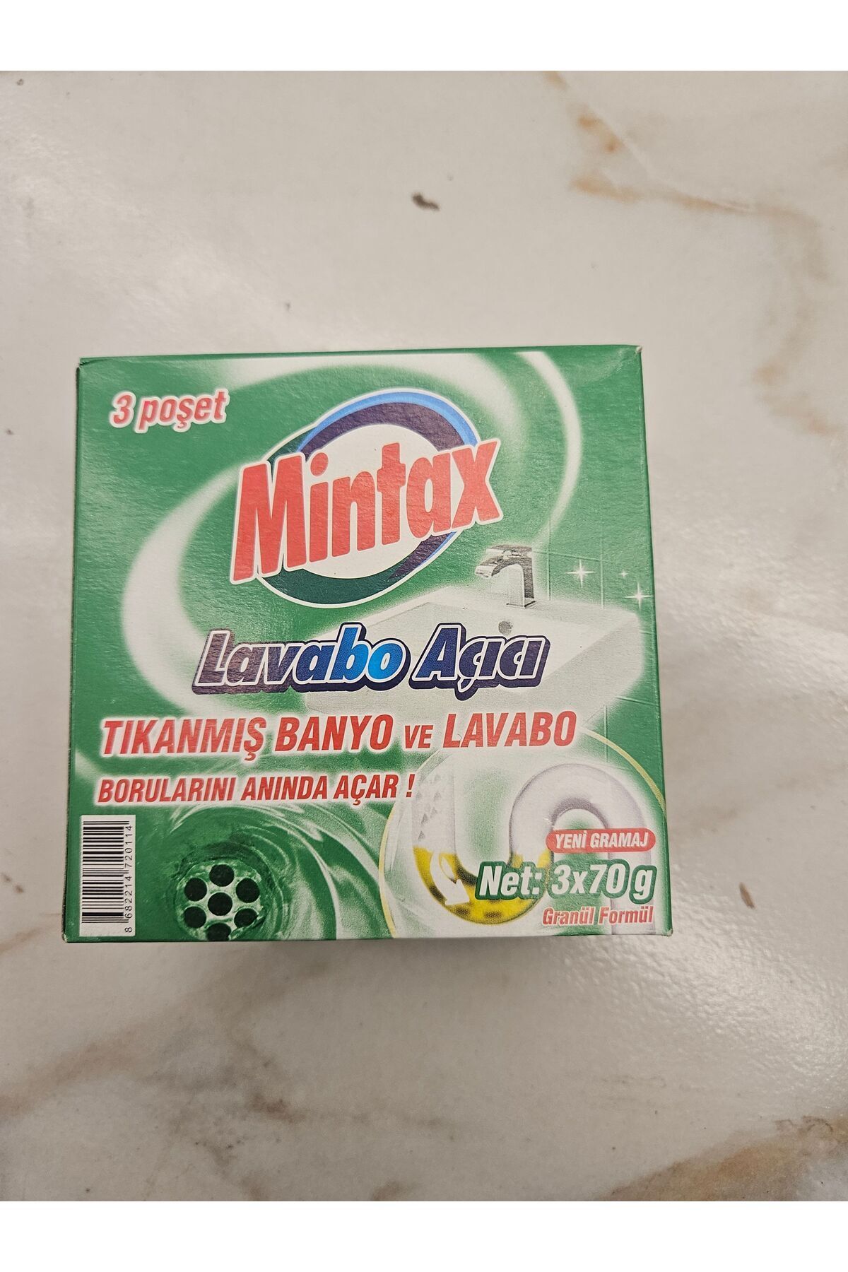Mintax Lavabo Açıcı 3×70gr 5 Adet - Fiyatı, Yorumları