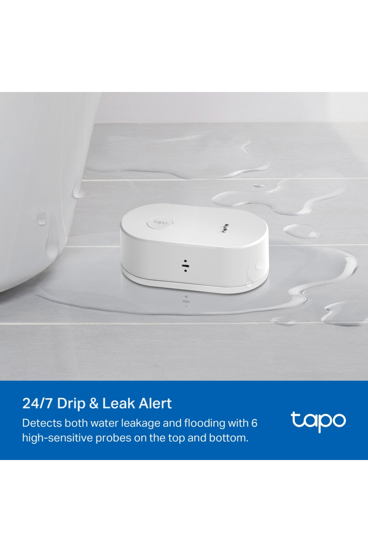 Tp-Link Tapo T300 Akıllı Su Sızıntı Algılama Sensörü fotoğrafı 3 (önizleme)