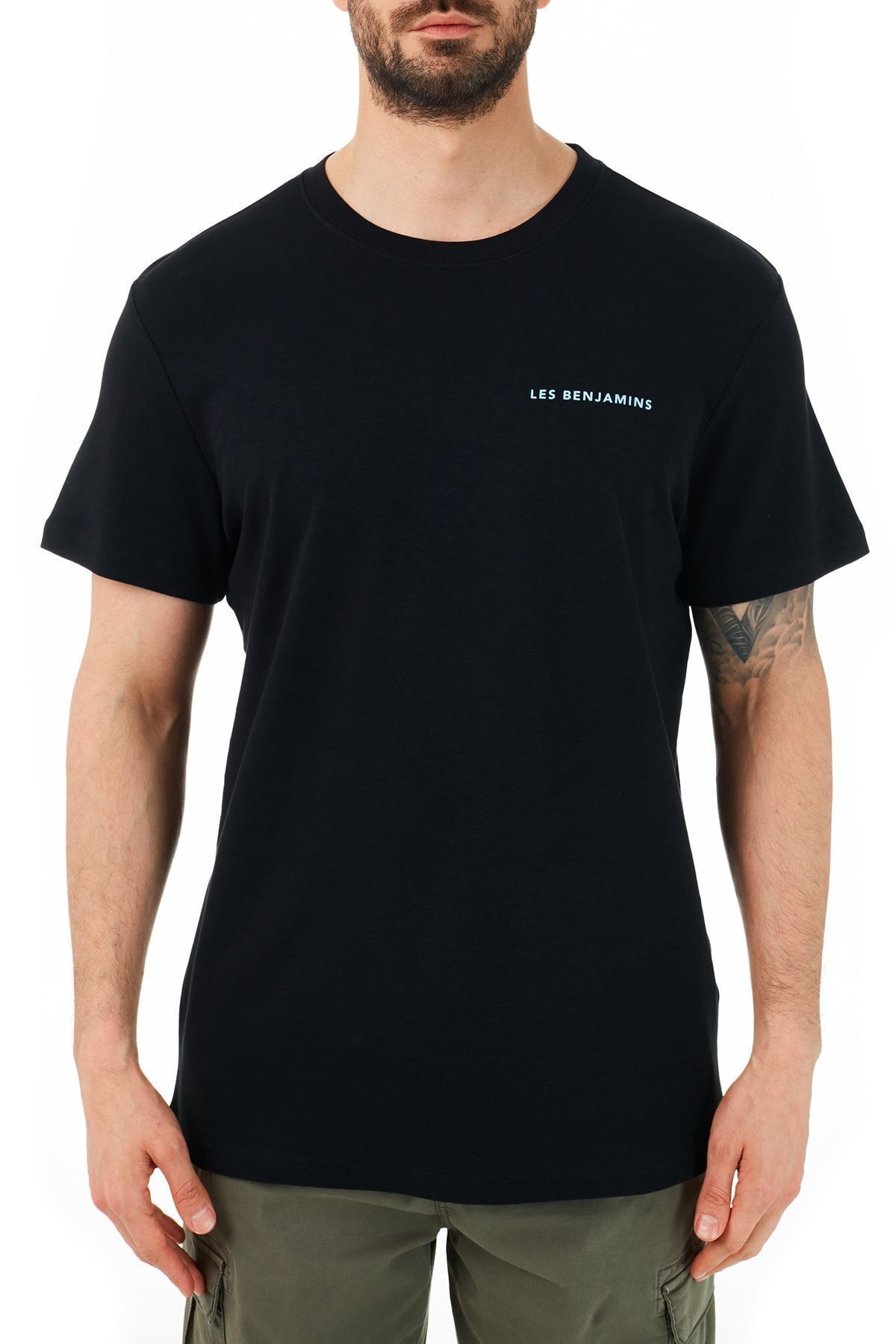  تی شرت مردانه طرح BLACK BLACK کد LB21sscormuts