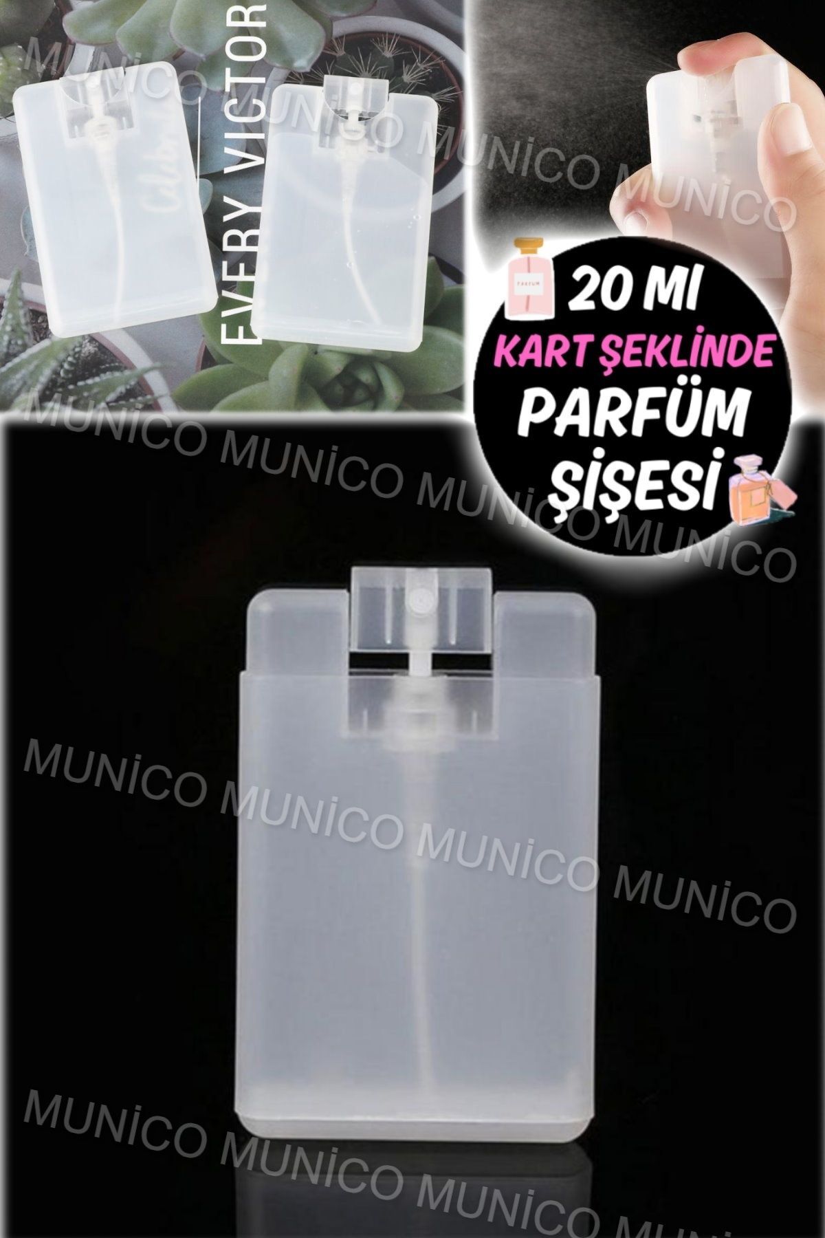 Munico 20 ml Parfüm Şişesi, Rekabetçi Fiyatlar Güvenilir İade Kolaylığı ile 20 ml Atomizer Şişe, Sorunsuz