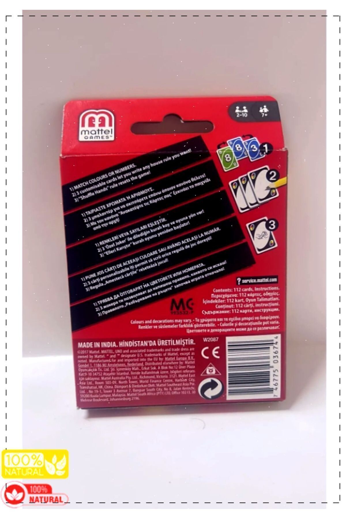 OMZ Uno Oyun Kartları Kız Cocuk Erkek Cocuk Oyuncak Egitici Oyuncak Erkek Cocuk Montessori Geliştiren E fotoğrafı 2 (önizleme)