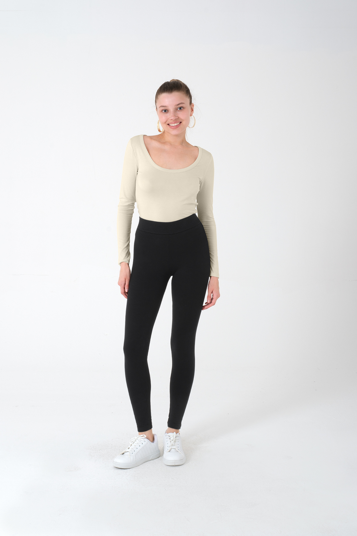 Kyron High Waist Black Lycra Tights