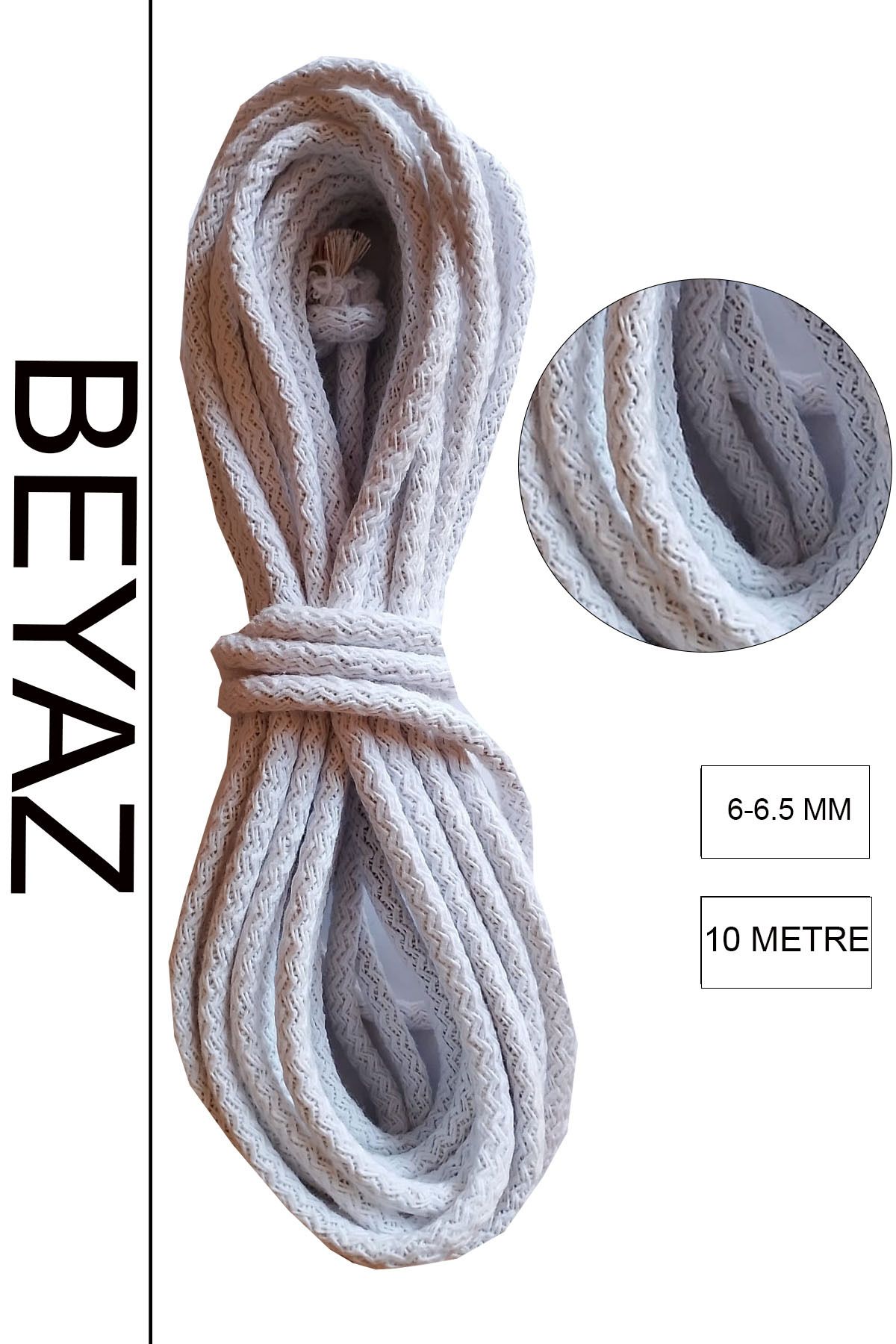 Bevella Macrame Cord-10 Meters Macrame Rope - Multi-Purpose, Cord Kaytan Supla Mop Rope 1