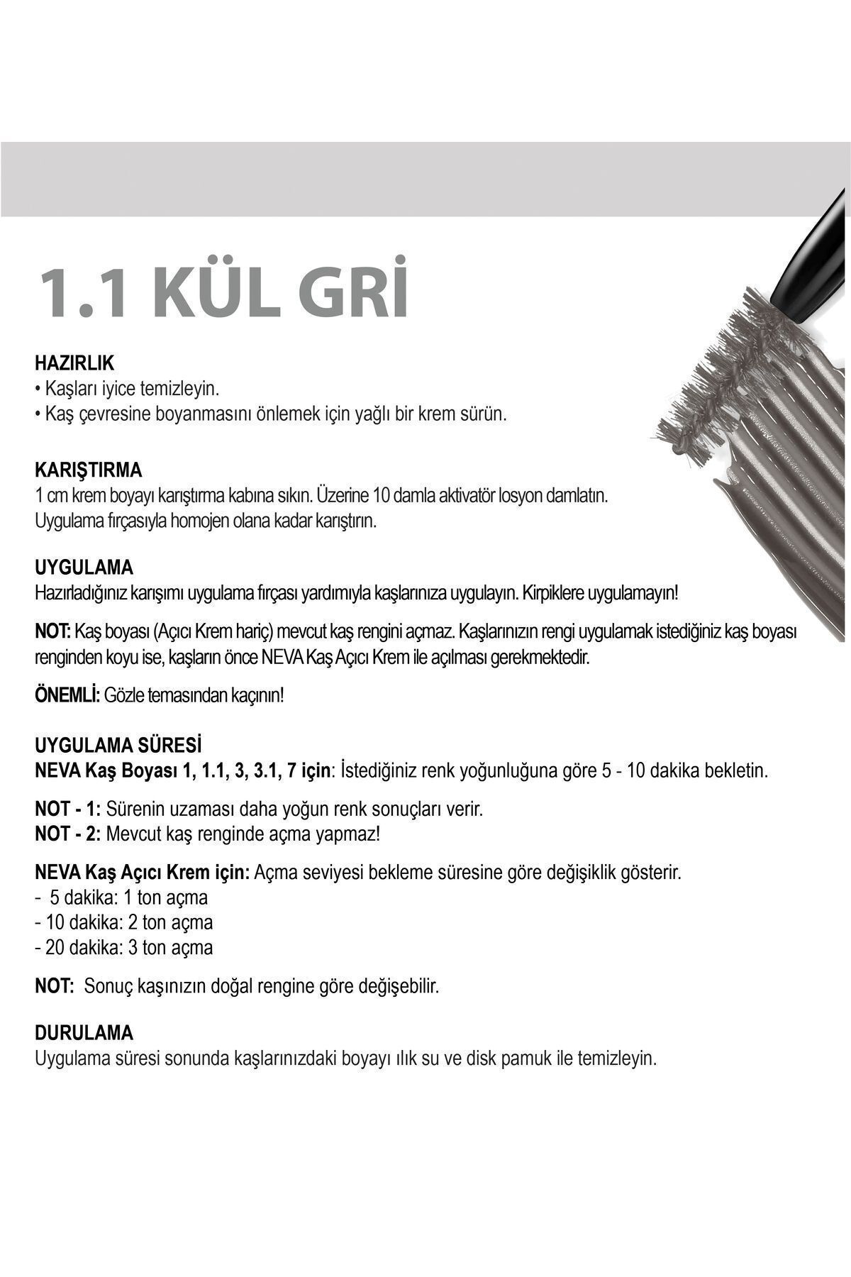 رنگ ابرو  خاکستری Neva | OTR09 EYEBROW 1.1 اورجینال - تصویر 2