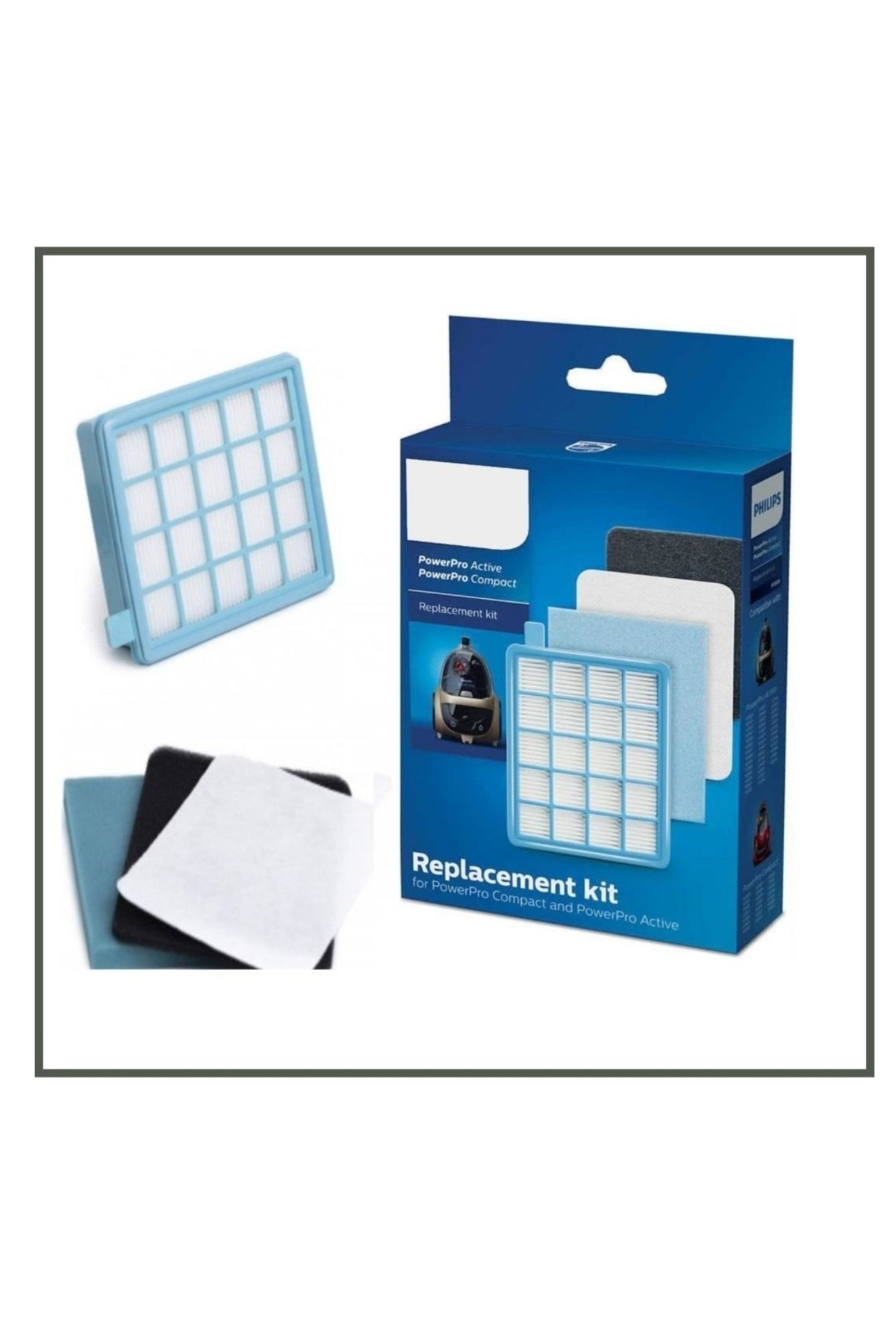 Philips Fc 8632 8633 Power Pro Hepa Filter Set