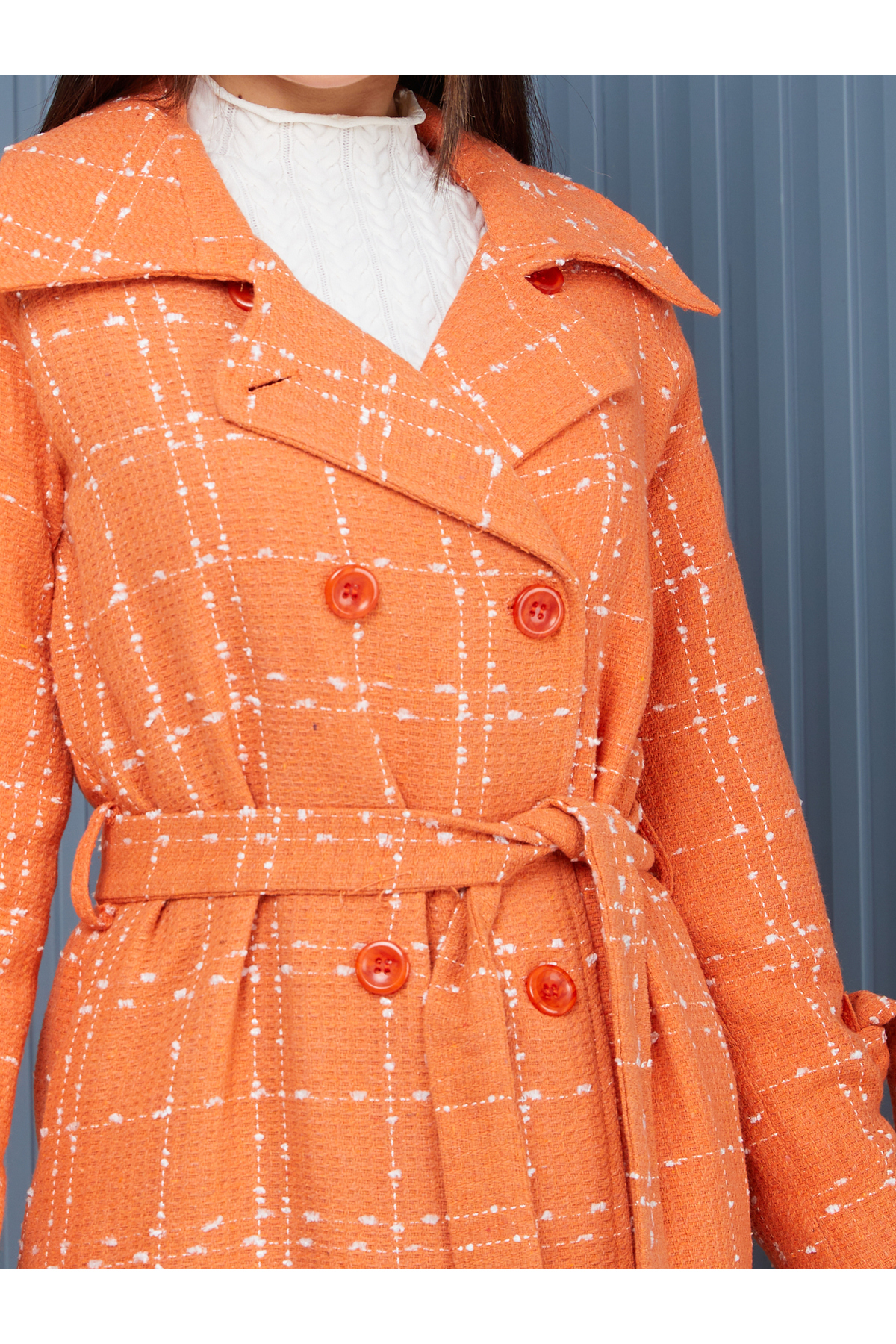 Heggo  Palto Kaban Oversize - Görsel 8