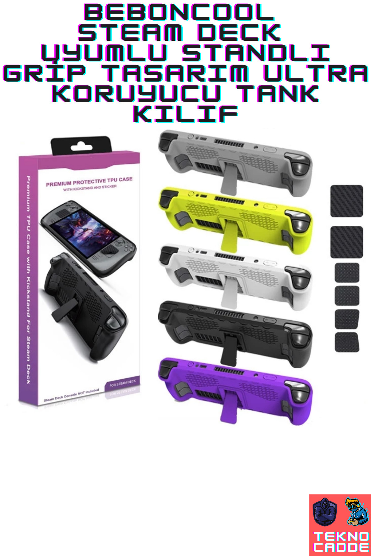 STEAM DECK GRİP TASARIM Ultra Koruyucu KİCKSTAND TANK Kılıf TUŞ KAPLAMA HEDİYE 4