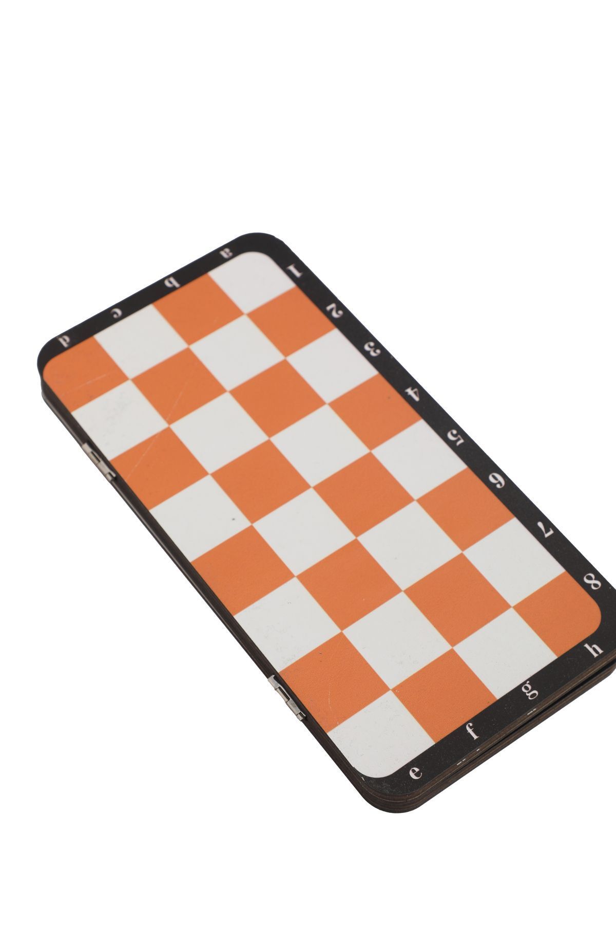 Uçandaire-Travel Mini Backgammon - 24x24 Custom Leather Case Pocket Backgammon and Chess Backgammon Chess 5