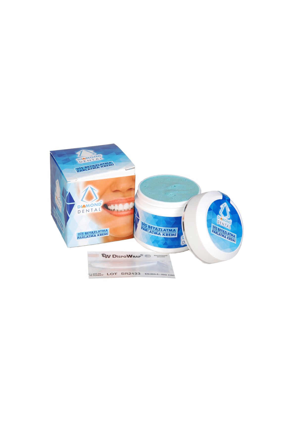 محصولات سفیدکننده دندان کرم سفید کننده و صیقل دادن 80 گرم. Diamond Dental