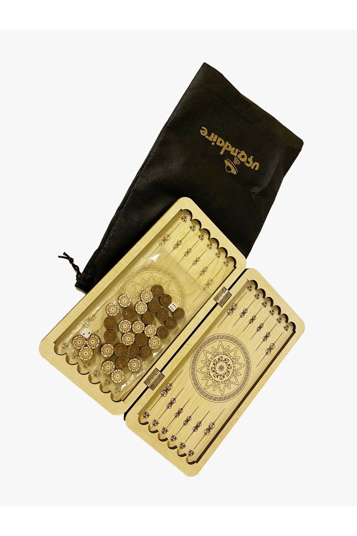  تخته نرد کوچک نوستالژیک استانبول، نمای برج دختر، 24x24 سانتی‌متر