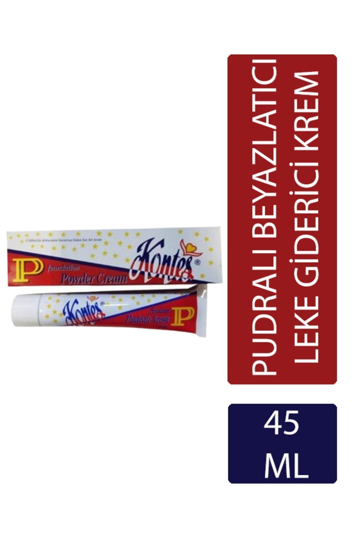Kontes -pudralı Uv Filtreli E-b3 Vitaminli Makyaj Baz Kremi(KORUMA FAKTÖRLÜ BEYAZLATICI KREM)45ml