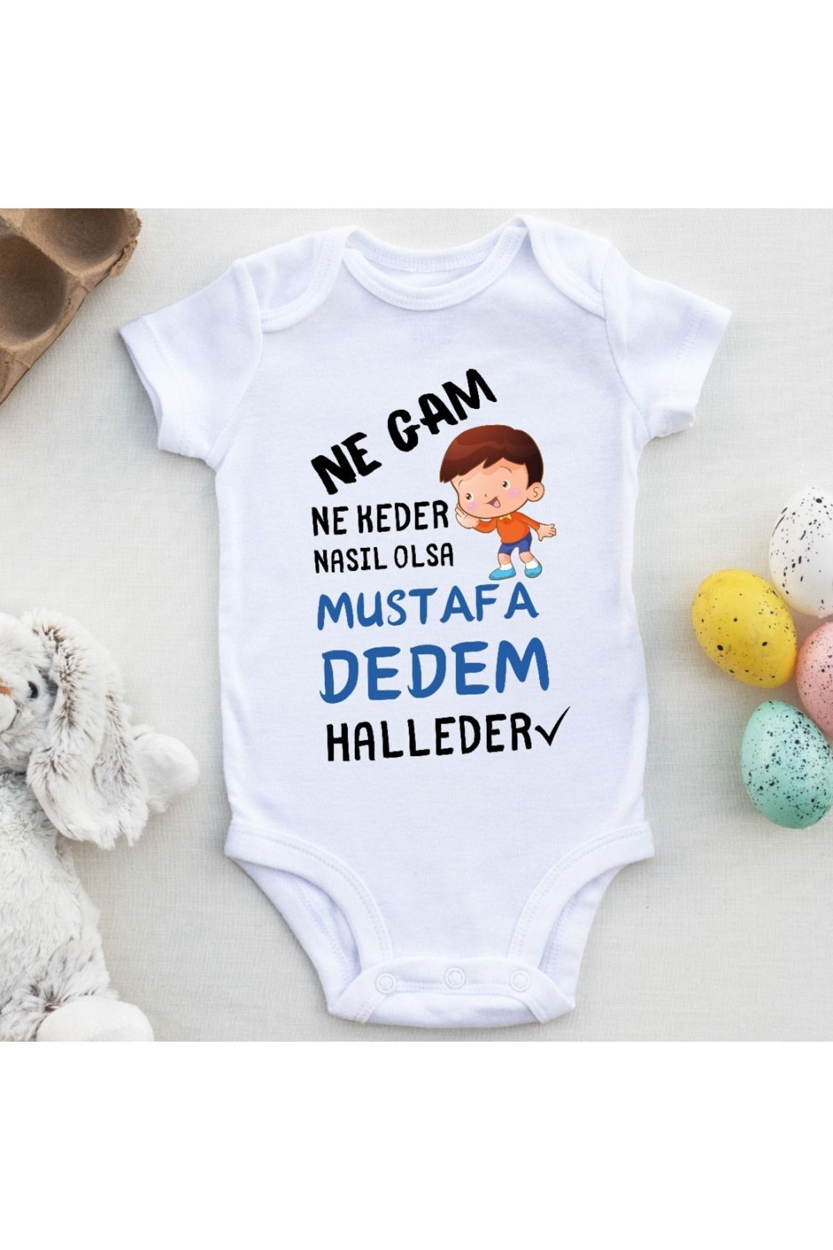  نه غم و نه اندوه به هیچ وجه حل نخواهند شد. سرهمی نوزاد پسر شخصی سازی شده - جدید