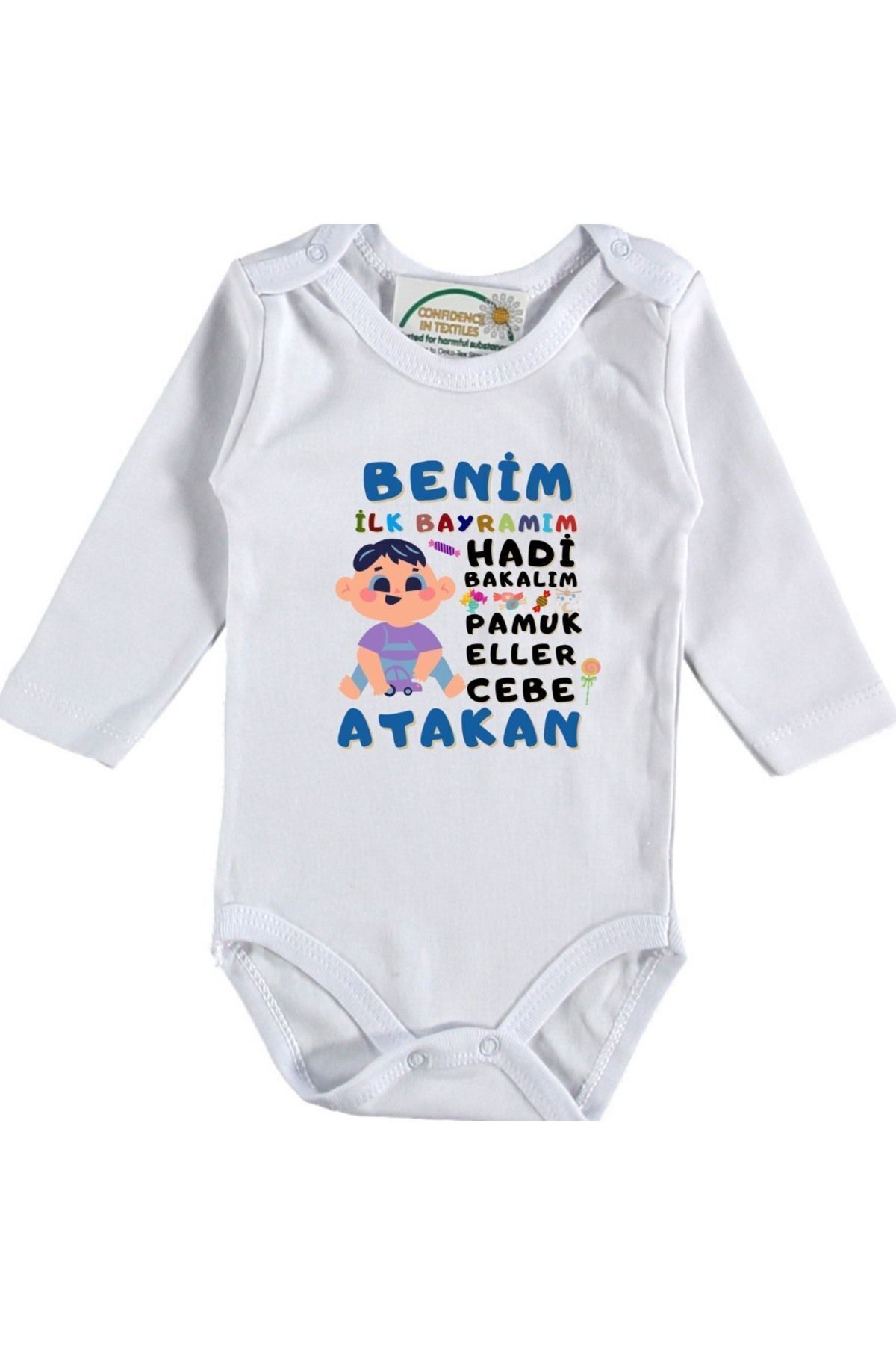 Personalized Printed Baby Bodysuit My First Feast Baby Boy