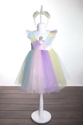 Kız Çocuk Unicorn Abiye Elbise TM 2125 1-5