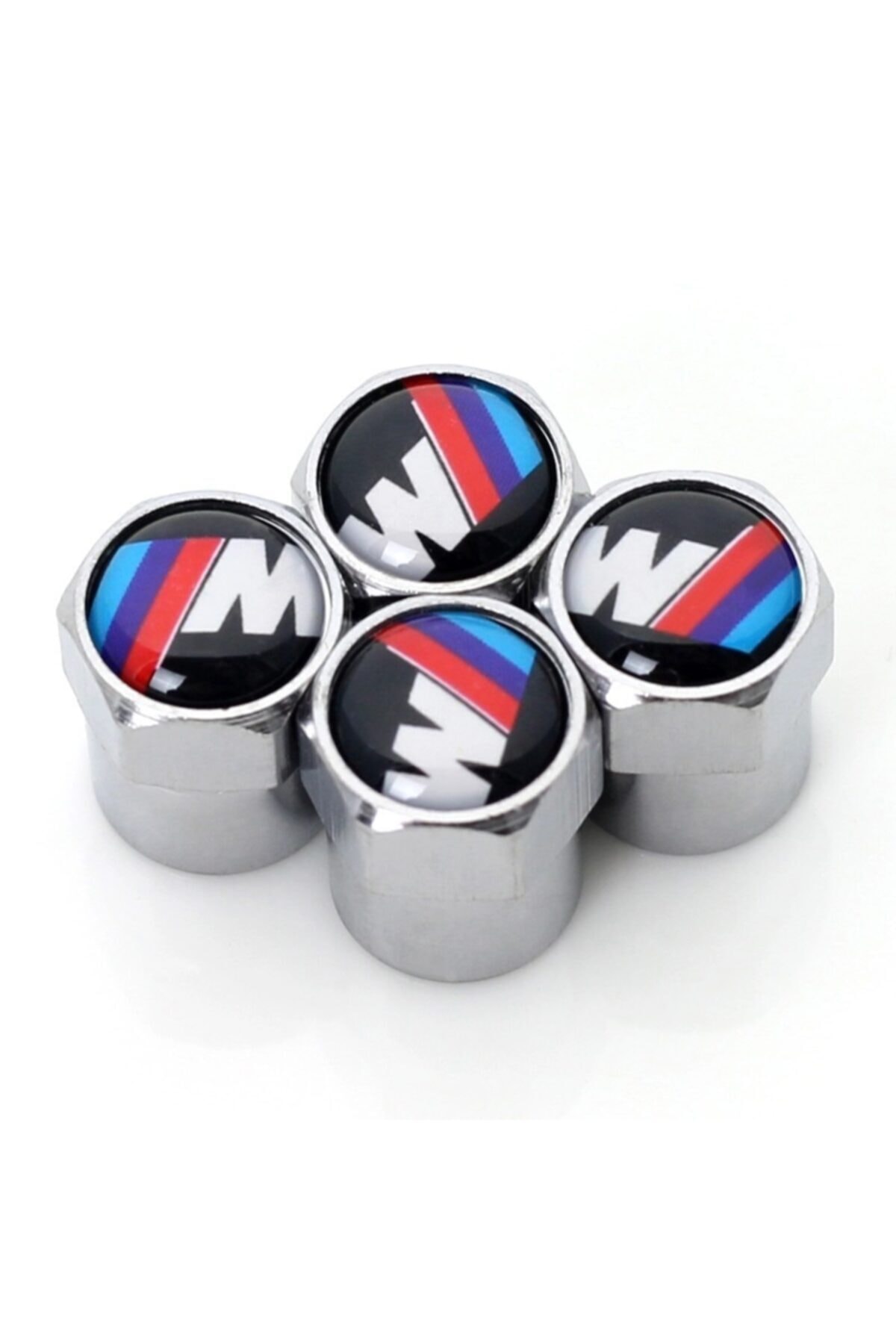 İKTUNING Bmw M Logolu 4 Adet Sibop Kapak (GÜMÜŞ-SİYAH-KIRMIZI)