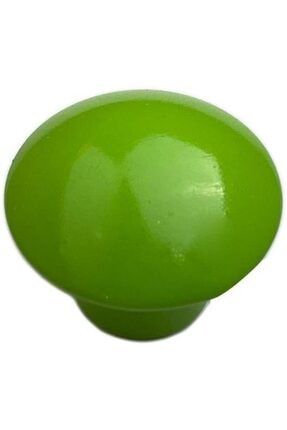5 Adet Parlak Yeşil Mantar Düğme Çocuk Odası Dolap Çekmece Kulpu 389575962