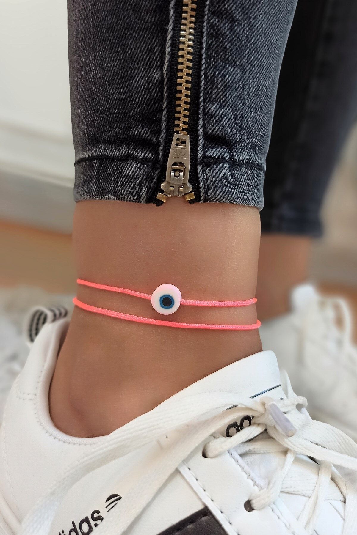 Evil eye store ankle bracelet