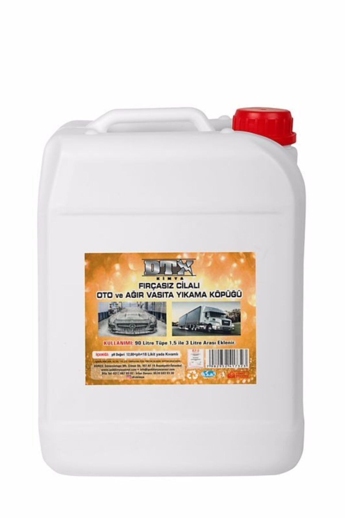 Sanayi Kimya Easy Wash Truck Fırçasız Tır-kamyon Yıkama Köpüğü Şampuanı 22/ 25 Lt