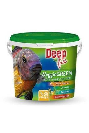 Bitkisel Granül Balık Yemi 100 Gr Weggie Green deepgran100