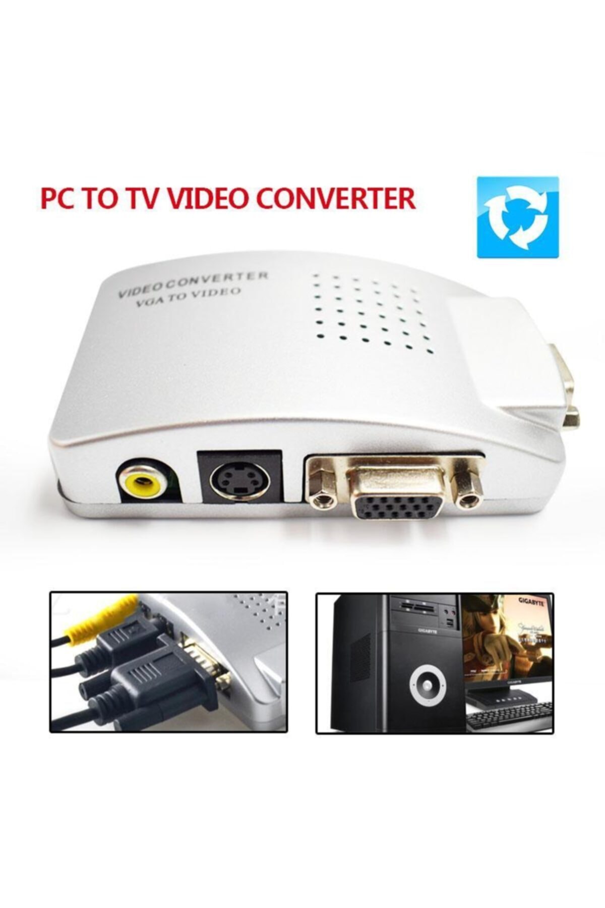 Vga To Video Çevirici Converter 3