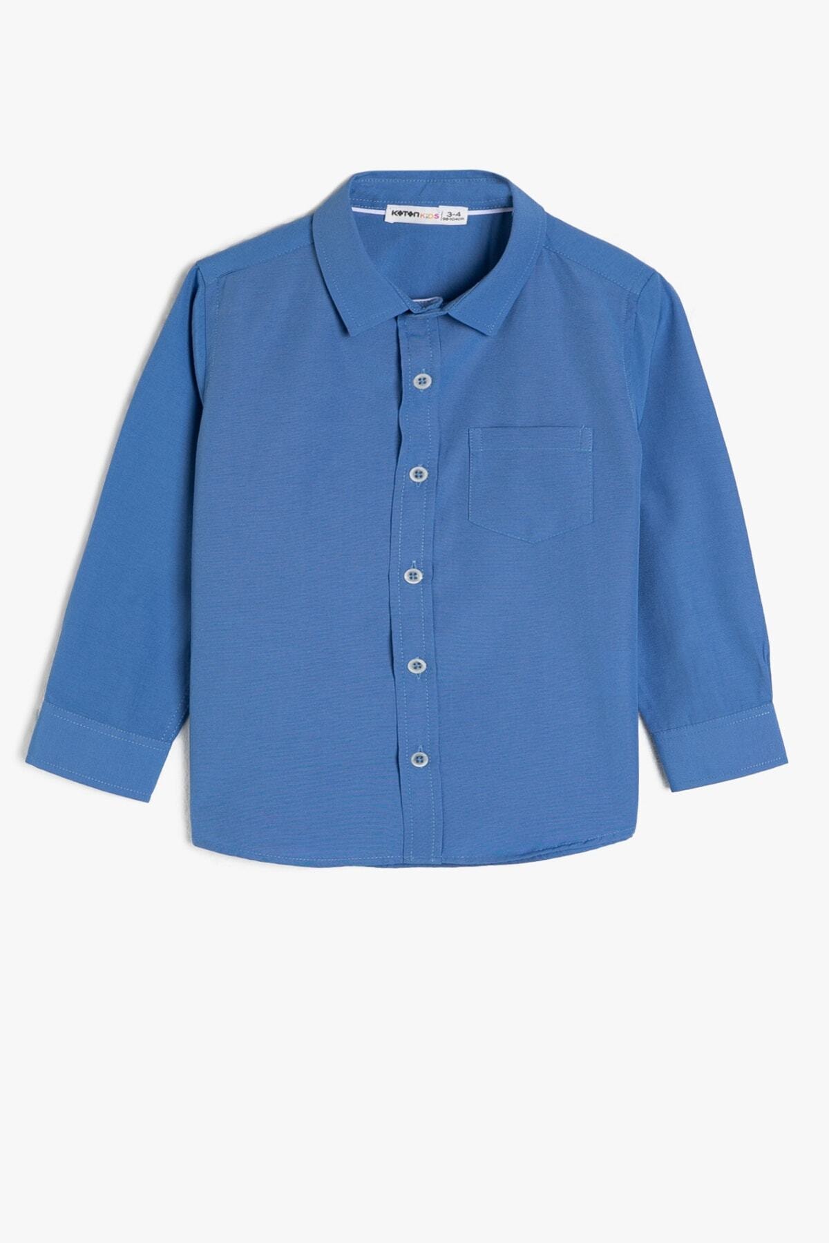 Koton Hemd Blau Regular Fit Fast ausverkauft