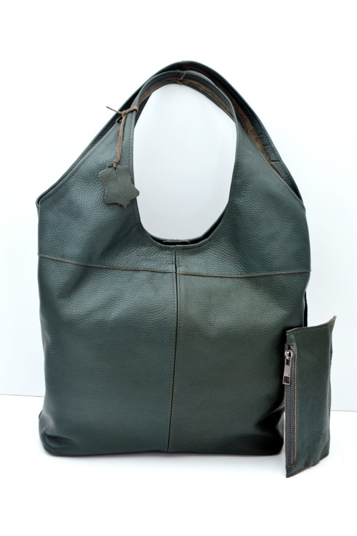 Dark green leather bag discount