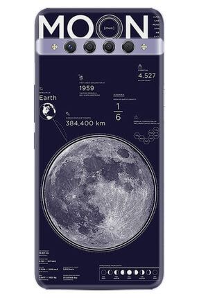 10 Plus Kılıf Desenli Silikon Kılıf Moon Info 1424 xa12331-4399