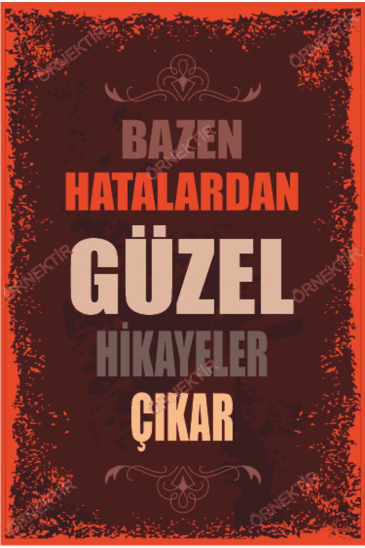 Sometimes Good Stories Come Out of Mistakes Graffiti Retro Wooden Poster